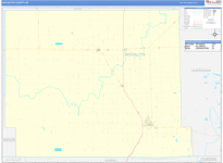 Box Butte County Wall Map Basic Style
